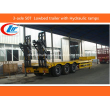 Heavy Duty 3-Achse 50ton-60ton Lowbed Truck Trailer